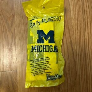 University of Michigan Yellow Rain Poncho